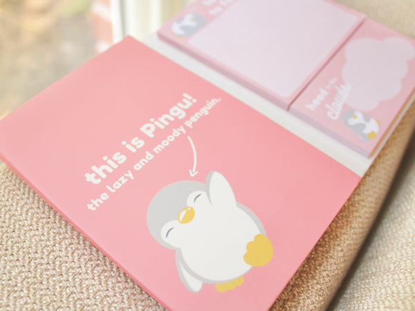 Pingu's Daily Moods Sticky Notes Set (Pink)