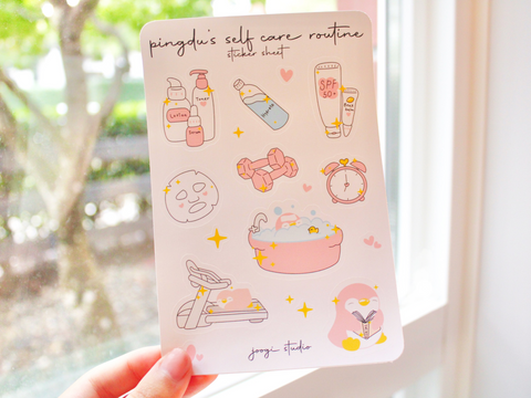 Pingdu’s Self Care Sticker Sheet