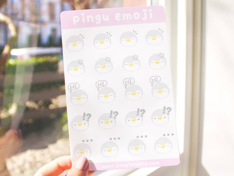 Pingu Emoji (A) Sticker Sheet