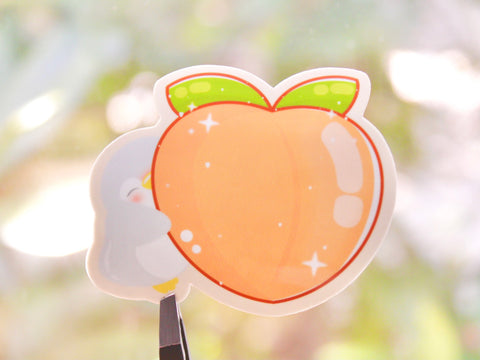 Peachy Pingu Sticker