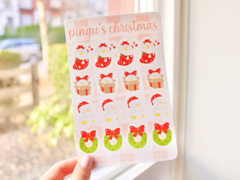 Pingu’s Christmas Sticker Sheet (A)