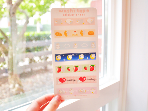 Washi Tape Sticker Sheet