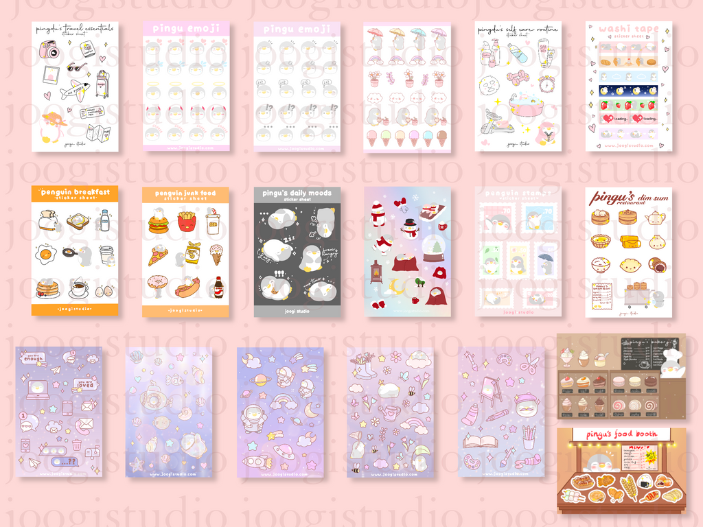 ULTIMATE Sticker Sheet Bundle – JoogiStudio