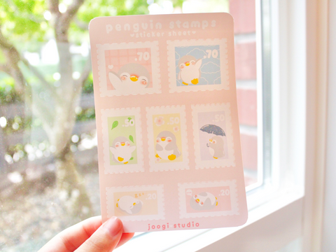 Pingu Stamps Sticker Sheet